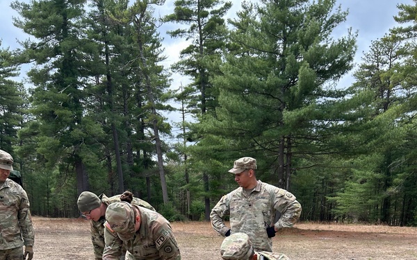 Working together to secure the wire