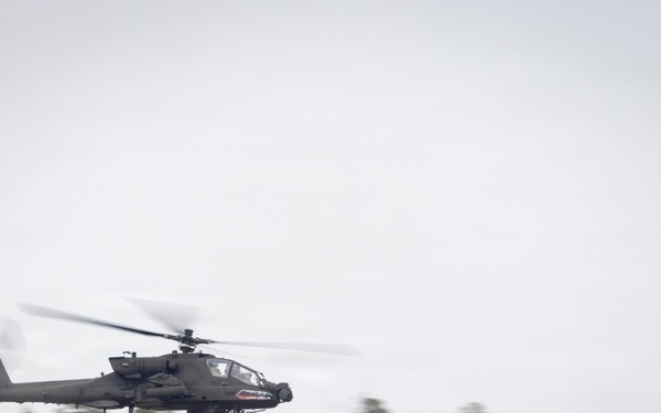12th Combat Aviation Brigade conducts a live-fire exercise with 2nd Cavalry Regiment during Saber Strike in Poland