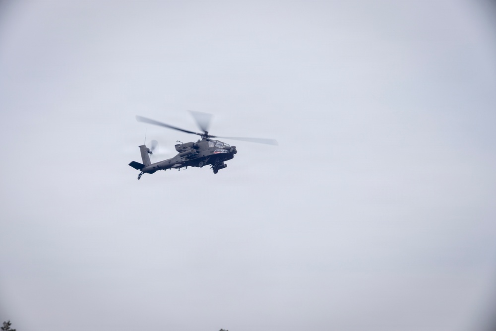 12th Combat Aviation Brigade conducts a live-fire exercise with 2nd Cavalry Regiment during Saber Strike in Poland