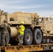 1st Armored Division vehicles and equipment rolling in to support Cadet Summer Training