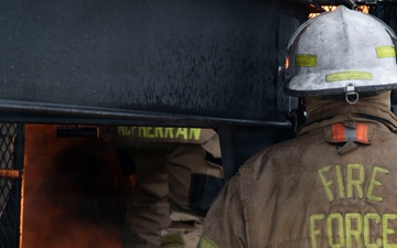 179th Cyberspace Wing Fire Department participates in live-fire training