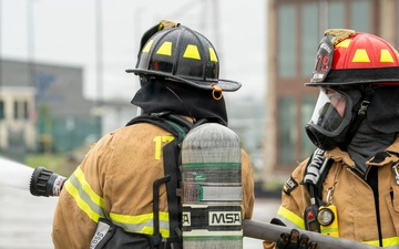 179th Cyberspace Wing Fire Department participates in live-fire training
