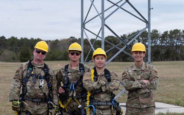 Engineering Installation Airmen sharpen skills with tower-climbing training