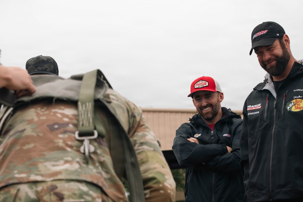 Fort Bragg hosted NASCAR driver Austin Dillon for Mission 600 visit