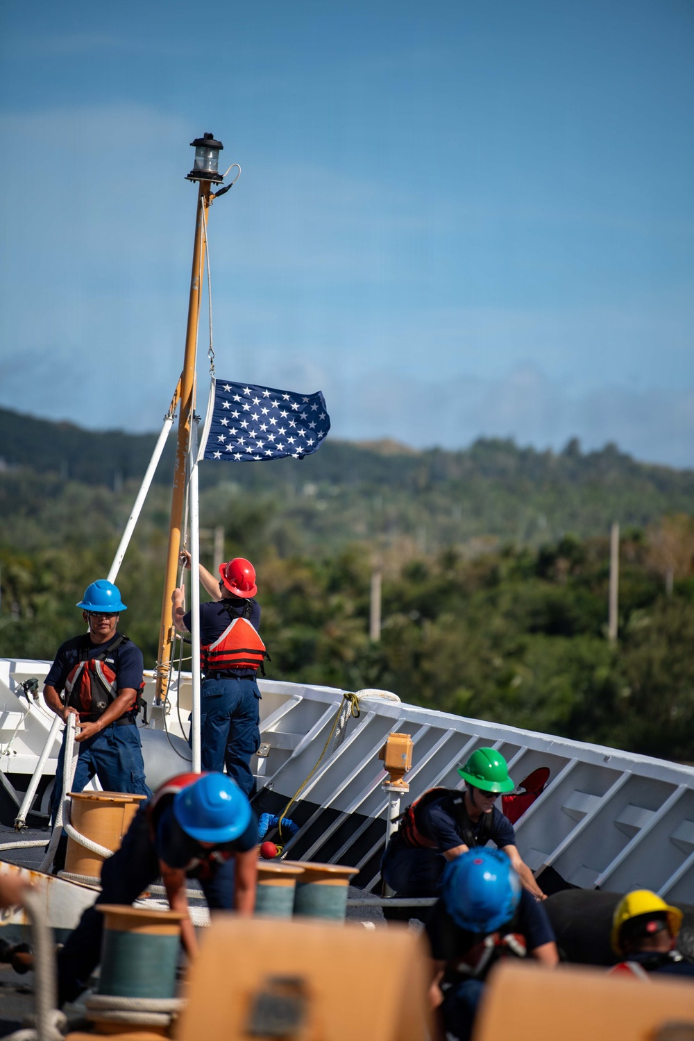 USCGC Midgett (WMSL 757) arrives at Naval Base Guam for scheduled port visit