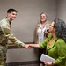 Senior leader spouses tour Fort Leavenworth Single Soldier Quarters and historic home