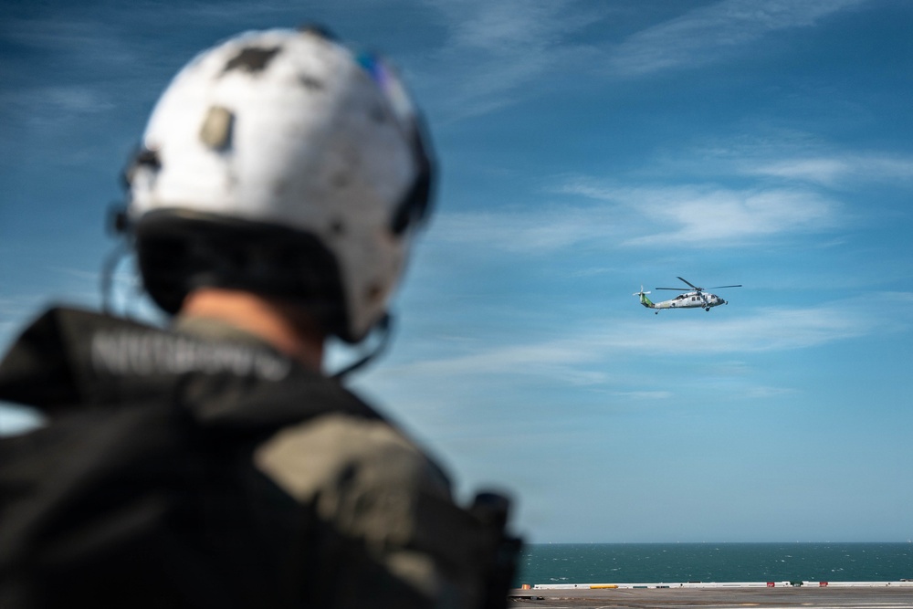 IKE conducts flight deck certification in the Atlantic Ocean