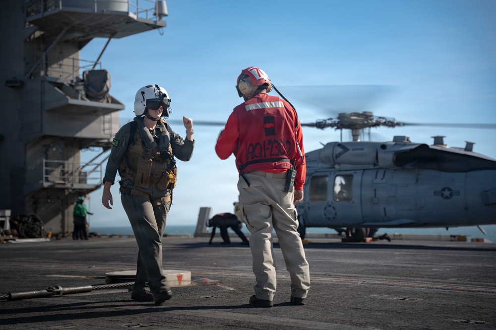 IKE conducts flight deck certification in the Atlantic Ocean