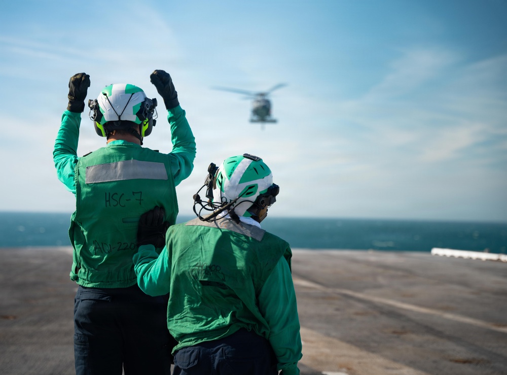 IKE conducts flight deck certification in the Atlantic Ocean