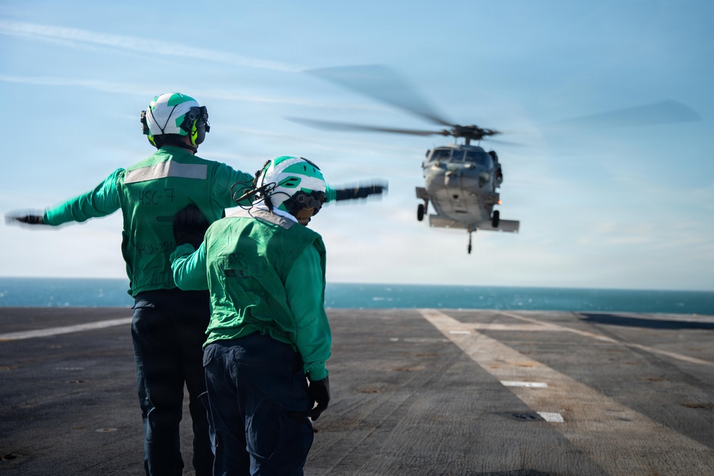 IKE conducts flight deck certification in the Atlantic Ocean