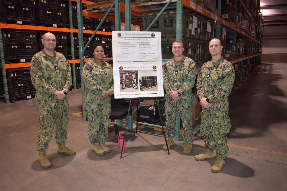 Navy Medicine Logistics Symposium Walk-Around Tour at Naval Medical Readiness Logistics Command