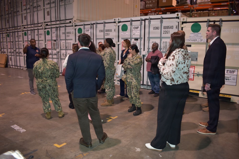 Navy Medicine Logistics Symposium Walk-Around Tour at Naval Medical Readiness Logistics Command