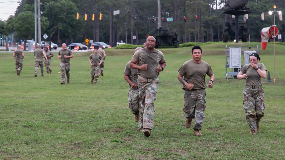 Dogface Soldiers conduct leader-focused physical training