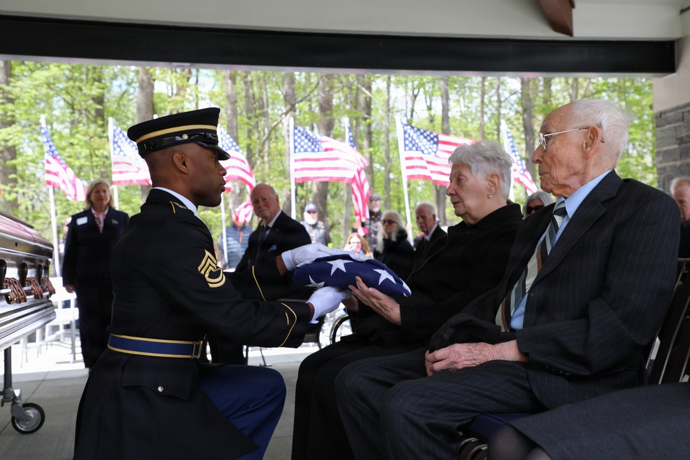 NY Army Guard Honor Guard provides funeral honors for WWII POW