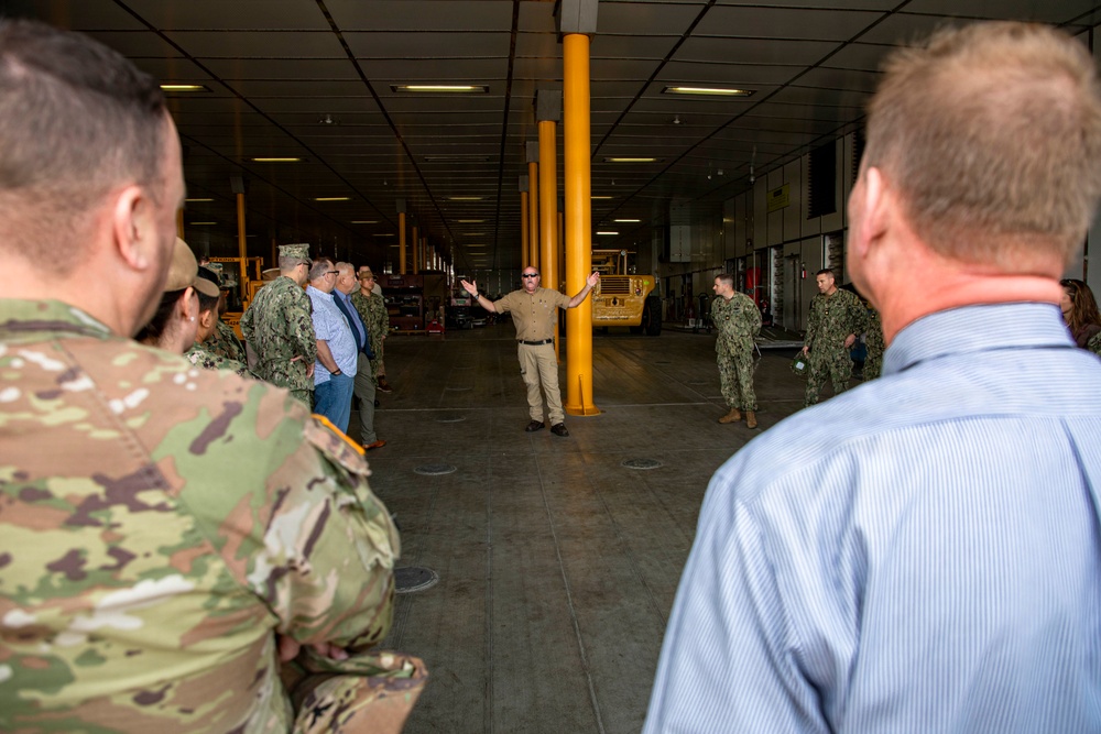 2026 Medical Logistics Symposium Attendees Visit USNS Point Loma (T-EPF 15)
