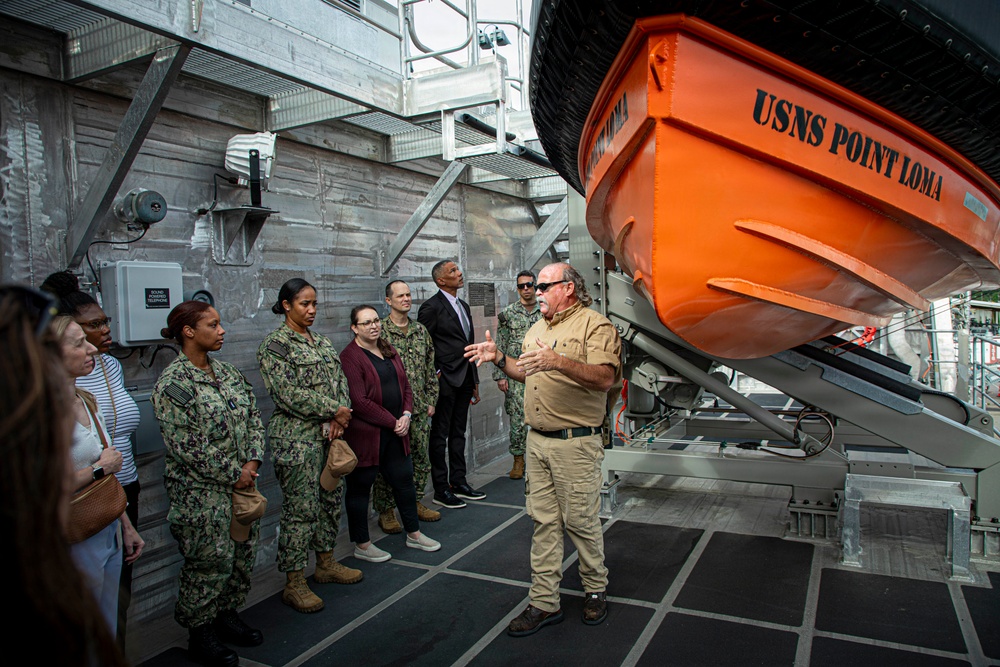 2026 Medical Logistics Symposium Attendees Visit USNS Point Loma (T-EPF 15)