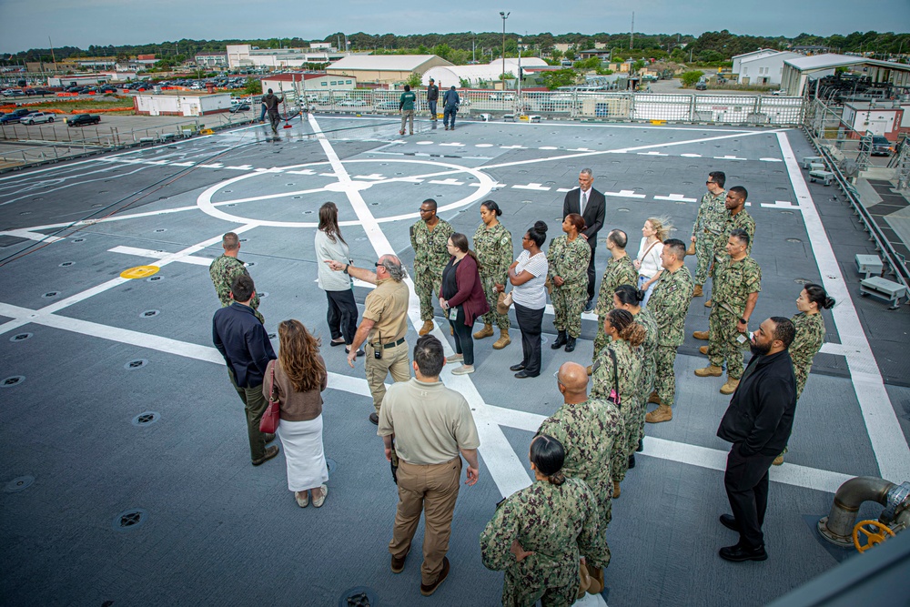 2026 Medical Logistics Symposium Attendees Visit USNS Point Loma (T-EPF 15)