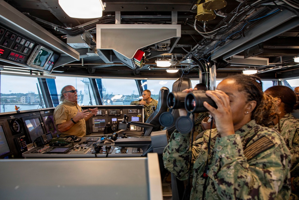 2026 Medical Logistics Symposium Attendees Visit USNS Point Loma (T-EPF 15)