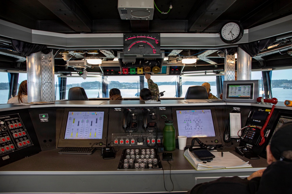 2026 Medical Logistics Symposium Attendees Visit USNS Point Loma (T-EPF 15)