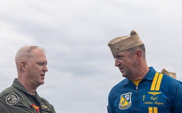 2nd Marine Aircraft Wing Commanding General welcomes the U.S. Navy Blue Angels