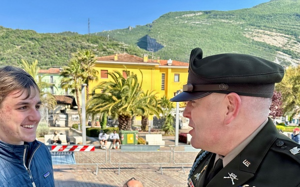 Soldiers join Italians to remember Lake Garda tragedy, Colonel Darby
