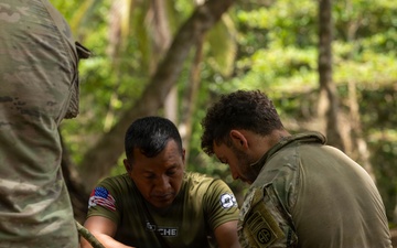 U.S. military and Panamanian partners conduct jungle survival training in Panama