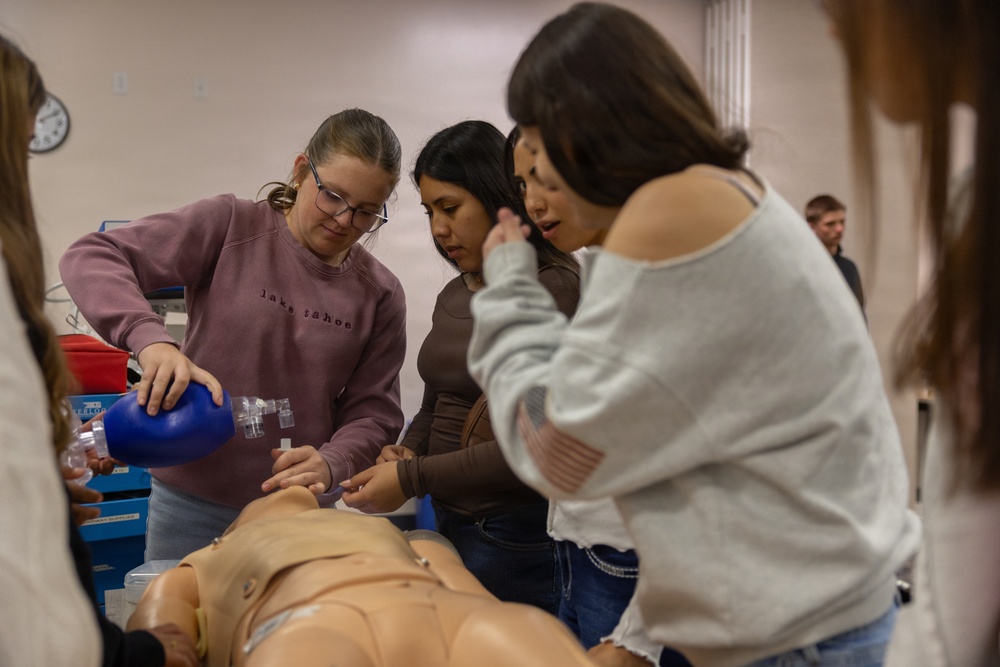Students shadow Marines and Sailors at MCAGCC
