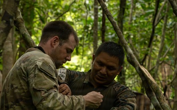 U.S. military and Panamanian partners conduct jungle survival training in Panama