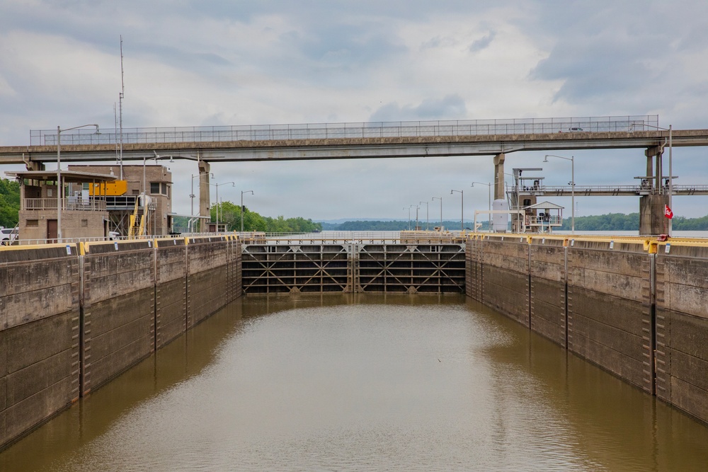 James W. Trimble Lock and Dam supports navigation on the MKARNS