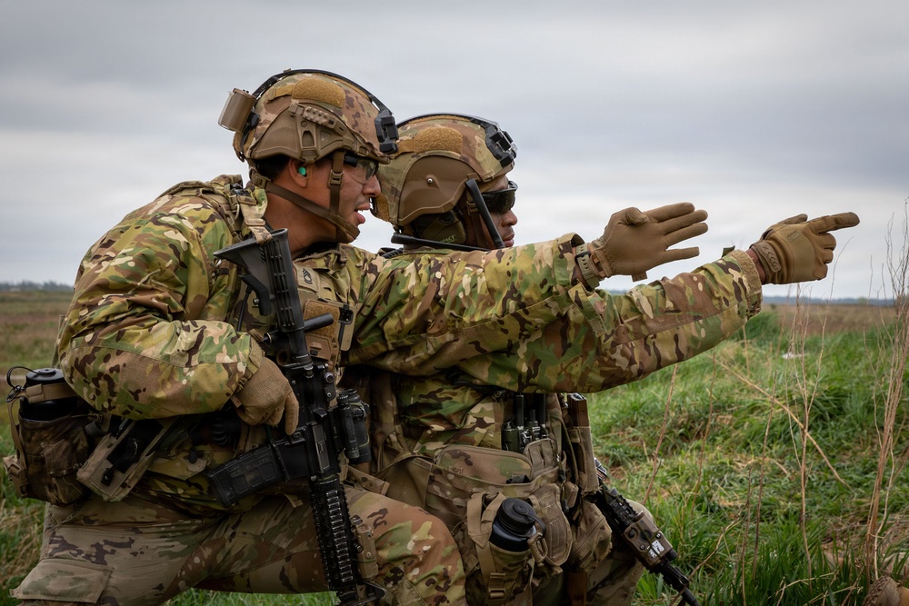 U.S. Soldiers in 2d Cavalry Regiment participate in a live fire exercise for Saber Strike 2026