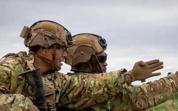 U.S. Soldiers in 2d Cavalry Regiment participate in a live fire exercise for Saber Strike 2026