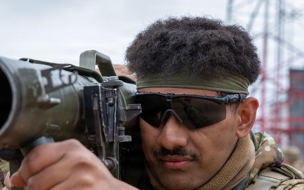 U.S. Soldiers in 2d Cavalry Regiment participate in a live fire exercise for Saber Strike 2026