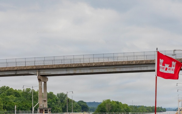 James W. Trimble Lock and Dam supports navigation on the MKARNS