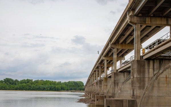 James W. Trimble Lock and Dam supports navigation on the MKARNS