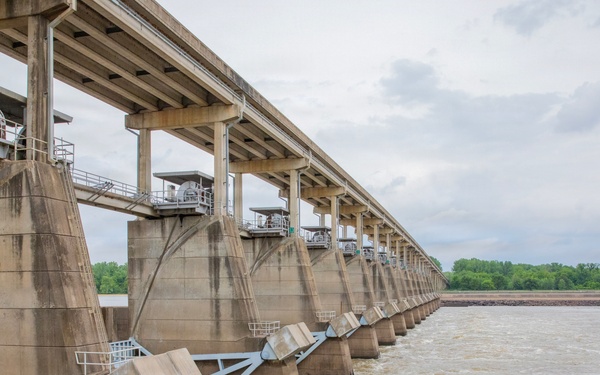 James W. Trimble Lock and Dam supports navigation on the MKARNS