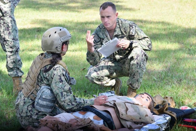 NMRTC Pensacola held a Tactical Combat Casualty Care (TCCC) Final Exercise (FINEX) at Naval Hospital Pensacola