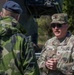 Swedish Armed Forces Maj. Gen. Jonny Lindfors visits soldiers of 1-57 ADAR