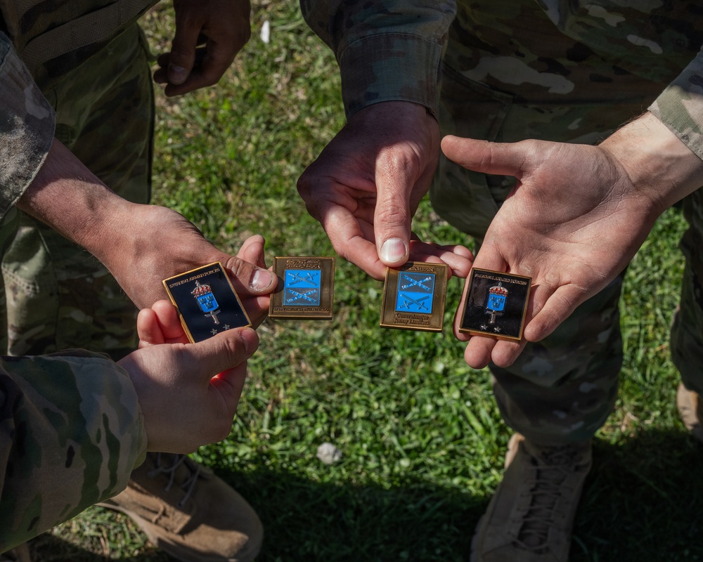 Swedish Armed Forces Maj. Gen. Jonny Lindfors visits soldiers of 1-57 ADAR