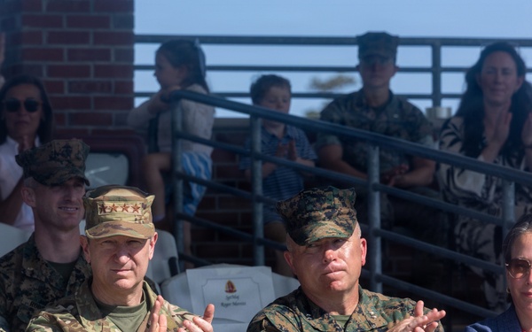 2nd Battalion, 2nd Marines Conduct Change of Command with the Chairman of the Joint Chiefs of Staff