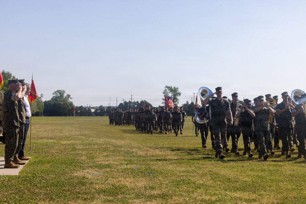 2nd Battalion, 2nd Marines Conduct Change of Command with the Chairman of the Joint Chiefs of Staff