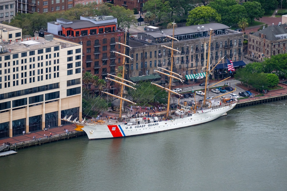Coast Guard Cutter Eagle visits Savannah