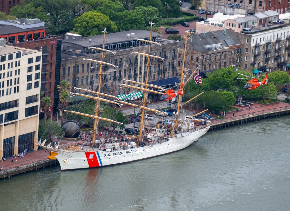 Coast Guard Cutter Eagle visits Savannah