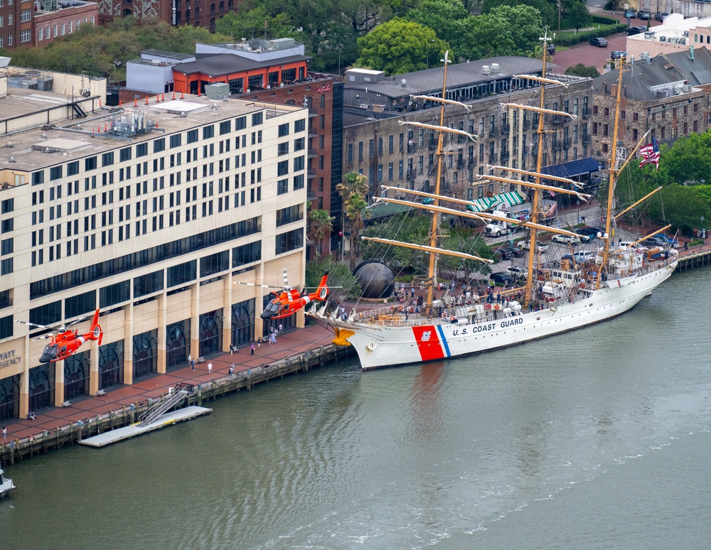 Coast Guard Cutter Eagle visits Savannah