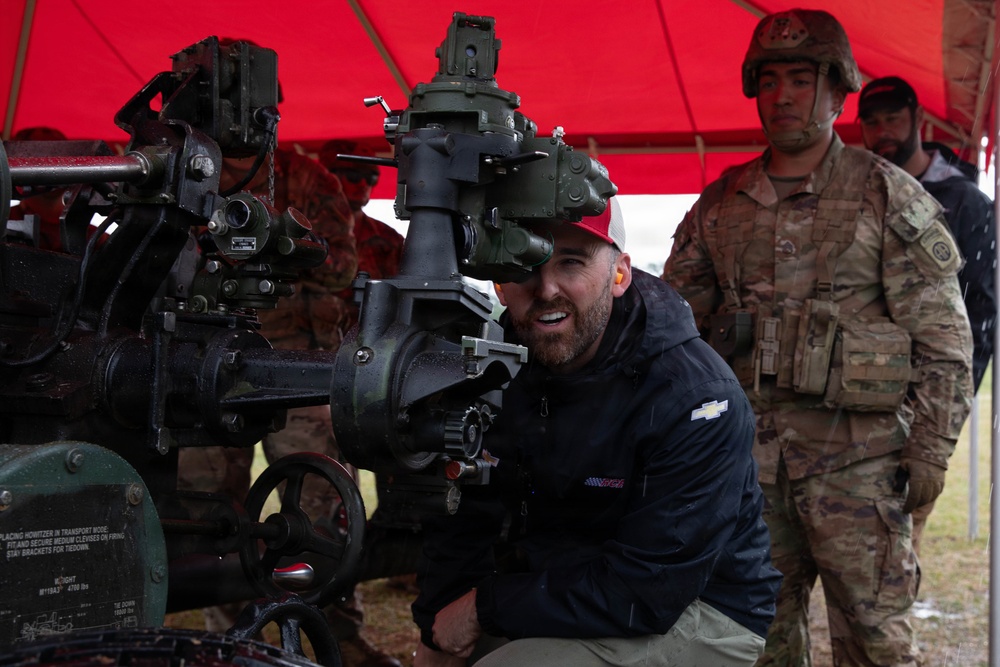 NASCAR Driver, Austin Dillon, visits Fort Bragg