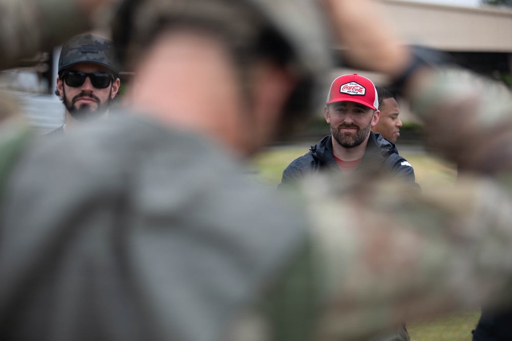 NASCAR Driver, Austin Dillon, visits Fort Bragg