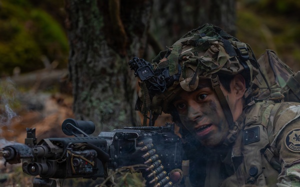 2nd Cavalry Regiment, U.K. Parachute Regiment conduct training operations during Project Flytrap