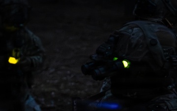 2nd Cavalry Regiment, U.K. Parachute Regiment conduct training operations during Project Flytrap