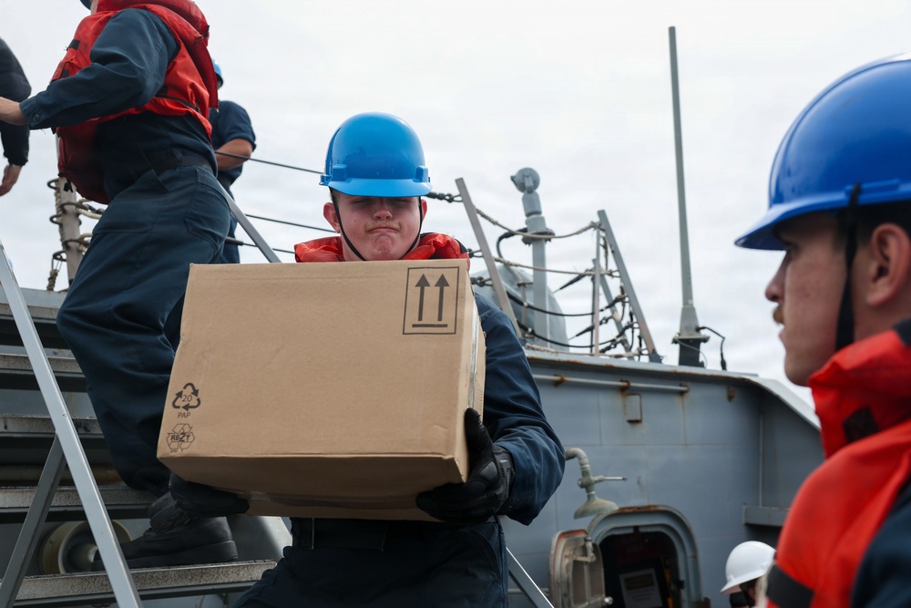 UNREP ABOARD USS DECATUR (DDG 73) WITH USNS GUADALUPE