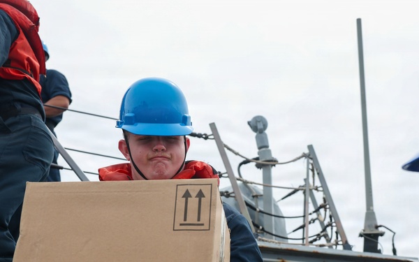 UNREP ABOARD USS DECATUR (DDG 73) WITH USNS GUADALUPE