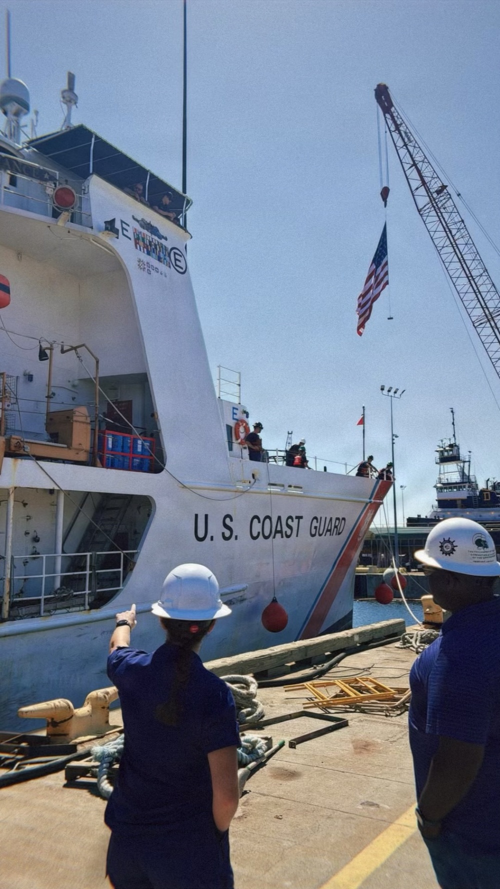 Coast Guard CUtter Reliance eturns to Pensacola following an 8-month dry dock maintenance availability